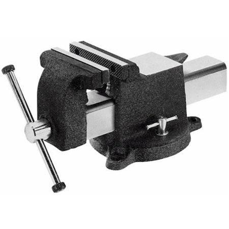 YOST VISES Yost Vises 10904 4" Jaw Cap Steel Utility Bench Vise-Swivel Base 10904